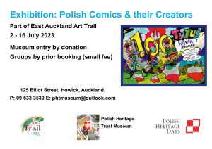 Polish Comics and their Creators exhibition. @ Polish Heritage Trust Museum